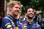 Daniel Ricciardo (Red Bull) und Sebastian Vettel (Red Bull) 
