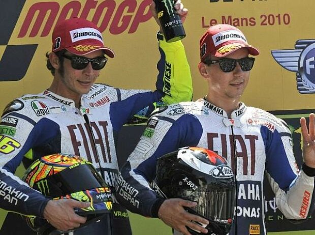 Valentino Rossi und Jorge Lorenzo Valentino Rossi und Jorge Lorenzo