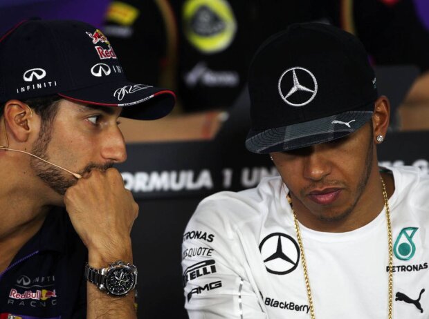 Daniel Ricciardo, Lewis Hamilton