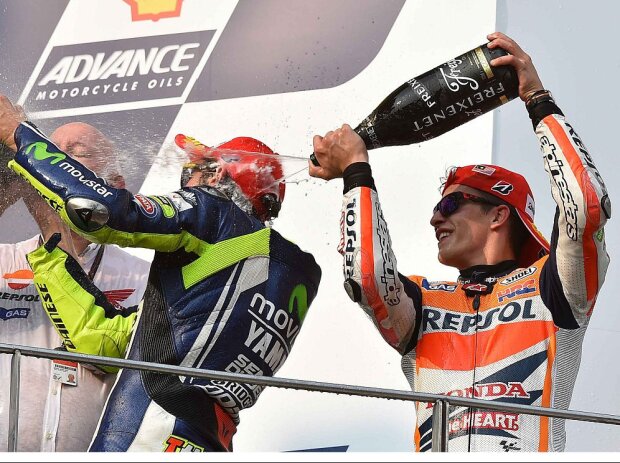 Titel-Bild zur News: Valentino Rossi, Marc Marquez