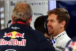 Sebastian Vettel (Red Bull) und Helmut Marko 