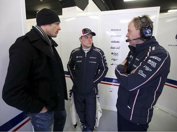 Alexander Wurz, Valtteri Bottas und Mark Gillan