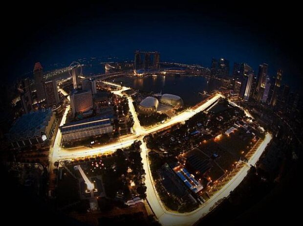 Titel-Bild zur News: Singapur, Strecke, Vogelperspektive