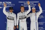 Nico Rosberg (Mercedes) auf Pole-Position in Austin, Lewis Hamilton (Mercedes) und Valtteri Bottas (Williams) dahinter