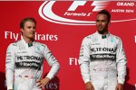 Nico Rosberg (Mercedes) und Lewis Hamilton (Mercedes) 