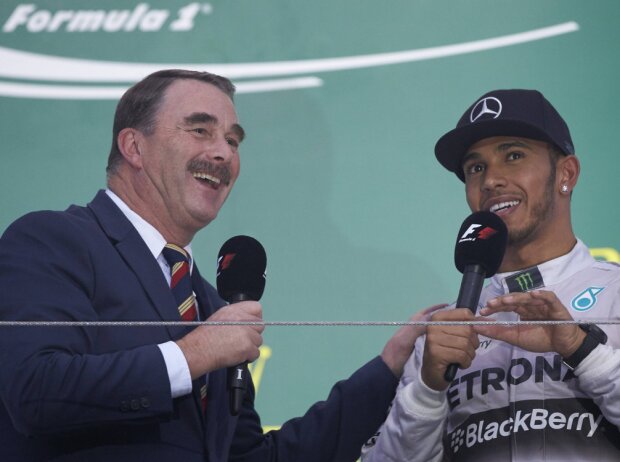 Titel-Bild zur News: Nigel Mansell, Lewis Hamilton