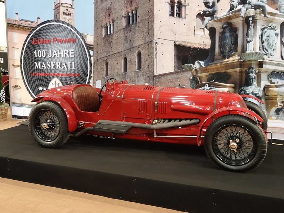 Maserati Tipo 4 aus dem Ende der 20ger Jahre mit 16 Zylindern, 3961 ccm Hubraum, 304 PS, 260 km/h