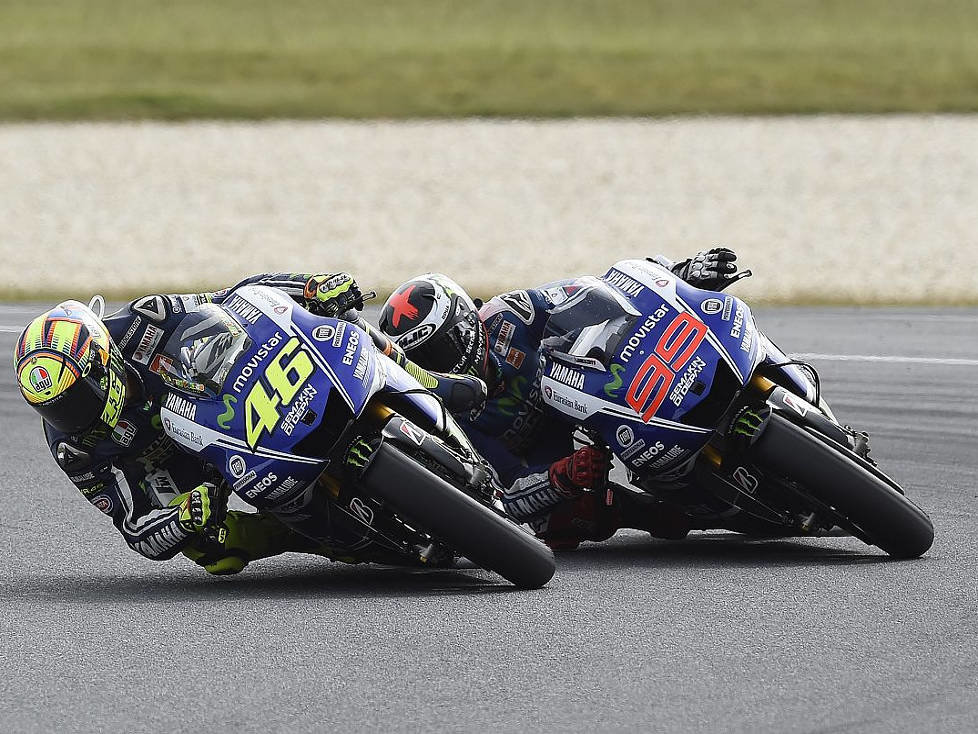 Jorge Lorenzo, Valentino Rossi