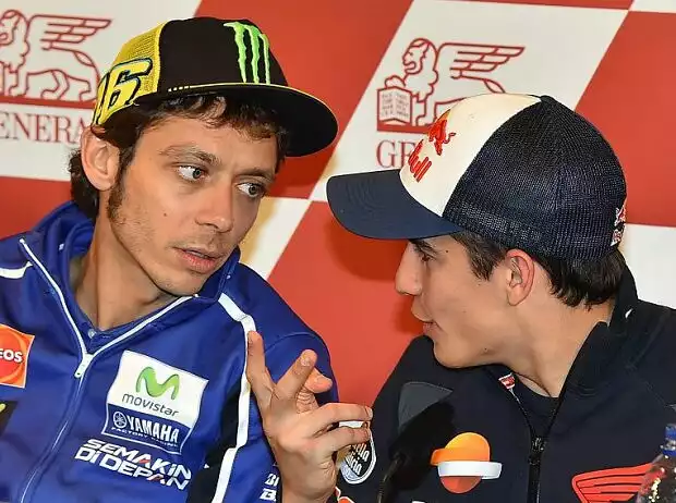 Marc Marquez, Valentino Rossi Titel-Bild zur News: Marc Marquez, Valentino Rossi