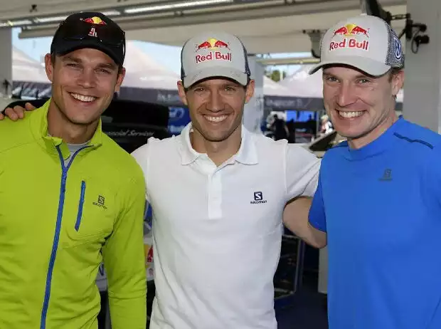Andreas Mikkelsen, Jari-Matti Latvala, Sebastien Ogier Titel-Bild zur News: Andreas Mikkelsen, Jari-Matti Latvala, Sebastien Ogier