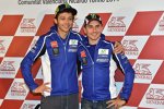 Valentino Rossi und Jorge Lorenzo (Yamaha) 