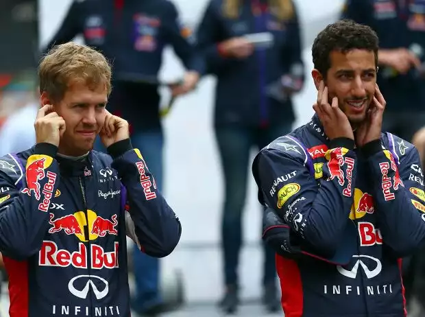 Titel-Bild zur News: Daniel Ricciardo, Sebastian Vettel