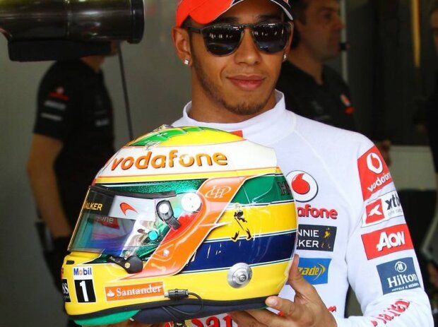 Lewis Hamilton in Sao Paulo 2011