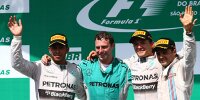 Bild zum Inhalt: Druck standgehalten: Rosberg schlägt Hamilton in Brasilien