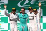 Nico Rosberg (Mercedes), Lewis Hamilton (Mercedes) und Felipe Massa (Williams) 