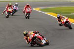 Marc Marquez (Honda), Daniel Pedrosa (Honda), Andrea Dovizioso (Ducati), Cal Crutchlow (Ducati) und Jorge Lorenzo (Yamaha) 