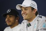 Nico Rosberg (Mercedes) und Lewis Hamilton (Mercedes) 