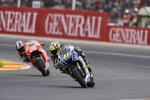 Valentino Rossi vor Daniel Pedrosa 