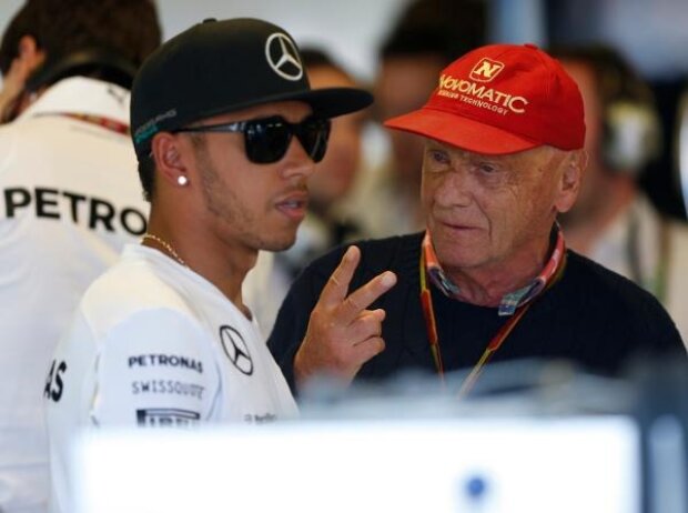 Lewis Hamilton, Niki Lauda Lewis Hamilton, Niki Lauda