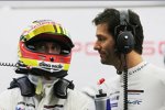 Timo Bernhard und Mark Webber (Porsche) 