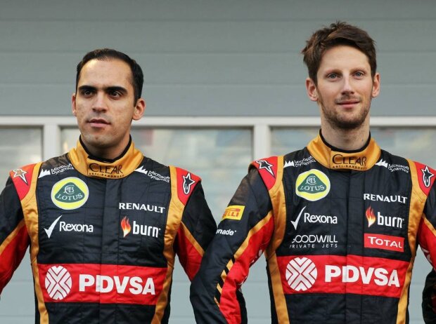 Titel-Bild zur News: Pastor Maldonado, Romain Grosjean