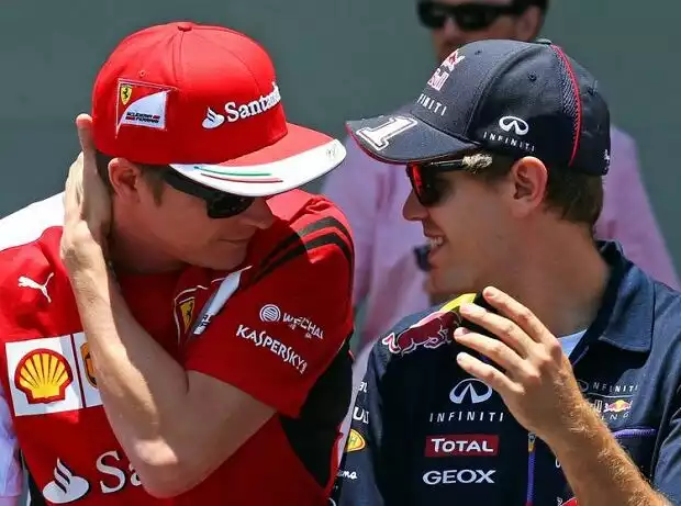 Sebastian Vettel, Kimi Räikkönen Titel-Bild zur News: Sebastian Vettel, Kimi Räikkönen