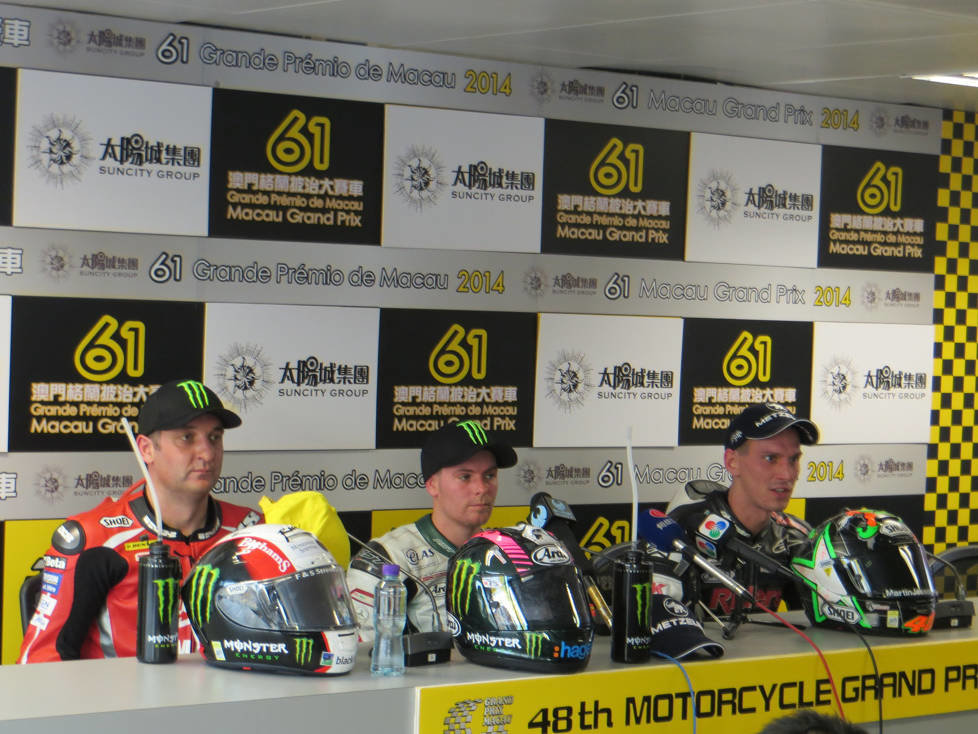 Michael Rutter, Stuart Easton und Martin Jessopp
