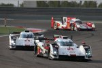 Marcel Fässler, Andre Lotterer und Benoit Treluyer (Audi Sport) 