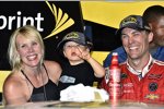 Kevin Harvick mit Ehefrau DeLana und Sohn Keelan 