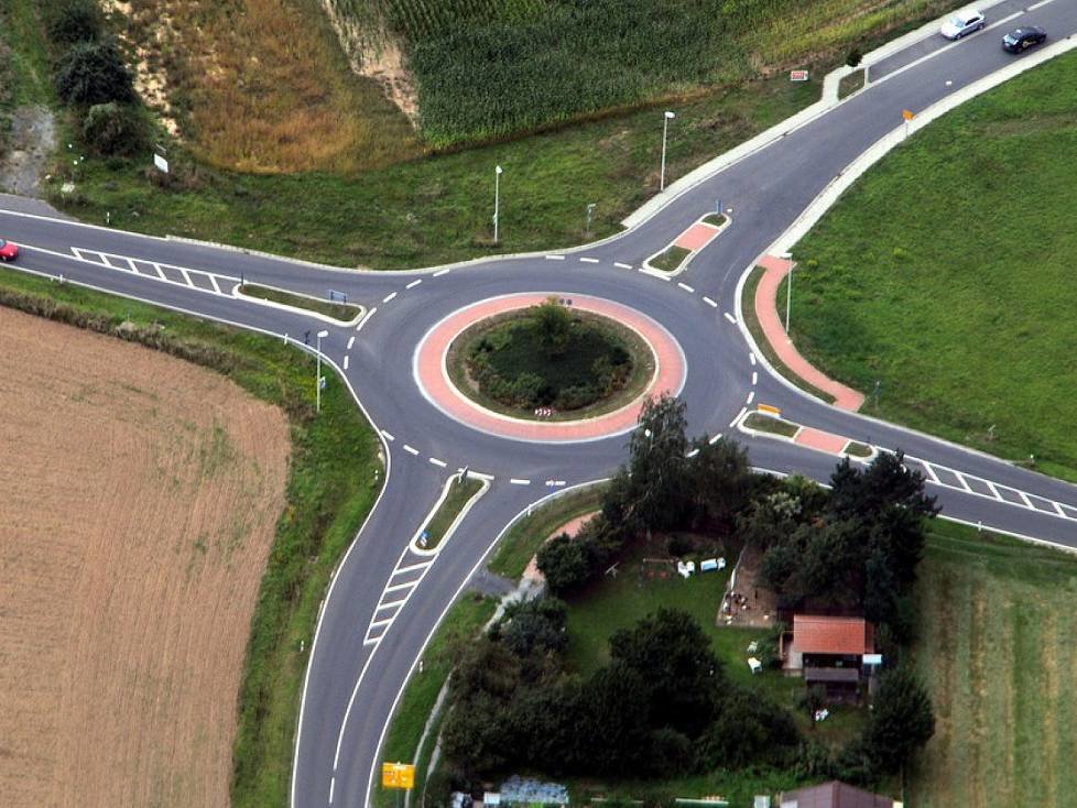 Kreisverkehr in Bayern