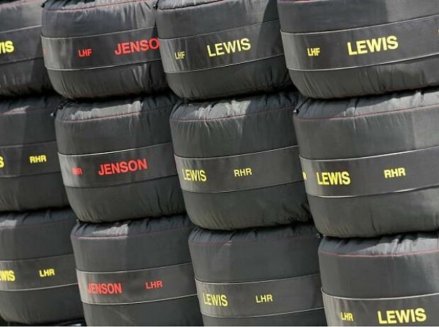 Heizdecken für die Reifen des McLaren-Teams Heizdecken für die Reifen des McLaren-Teams