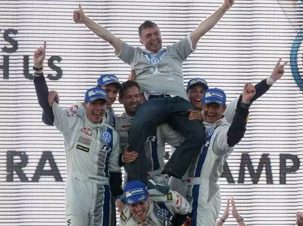 Titel-Bild zur News: Sebastien Ogier, Julien Ingrassia, Jari-Matti Latvala, Andreas Mikkelsen
