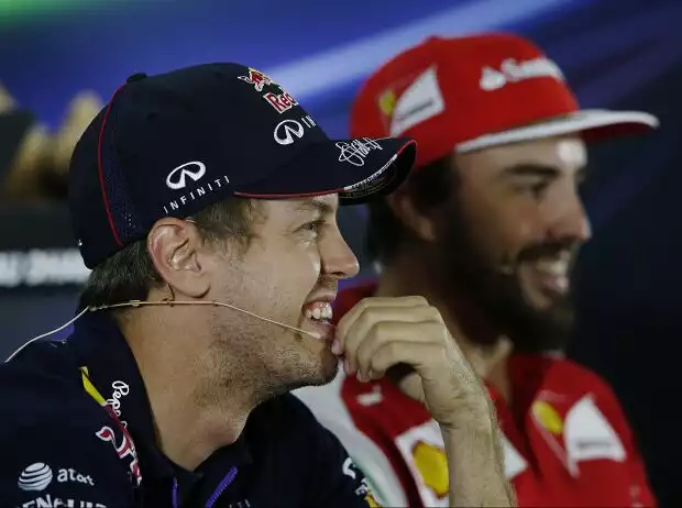 Titel-Bild zur News: Sebastian Vettel, Fernando Alonso