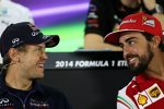 Sebastian Vettel (Red Bull) und Fernando Alonso (Ferrari) 