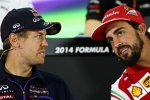 Sebastian Vettel (Red Bull) und Fernando Alonso (Ferrari) 