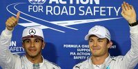 Bild zum Inhalt: WM bleibt spannend: Pole für Rosberg in Abu Dhabi