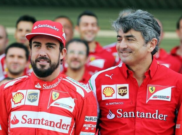 Titel-Bild zur News: Fernando Alonso, Marco Mattiacci, Kimi Räikkönen