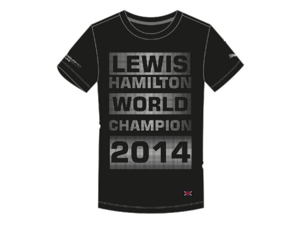 Titel-Bild zur News: Mercedes AMG Petronas T-Shirt World Champion 2014 Hamilton