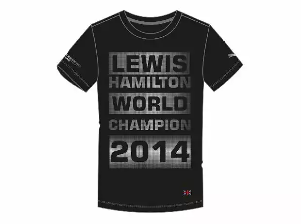 Mercedes AMG Petronas T-Shirt World Champion 2014 Hamilton Titel-Bild zur News: Mercedes AMG Petronas T-Shirt World Champion 2014 Hamilton