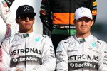 Nico Rosberg (Mercedes) und Lewis Hamilton (Mercedes) 