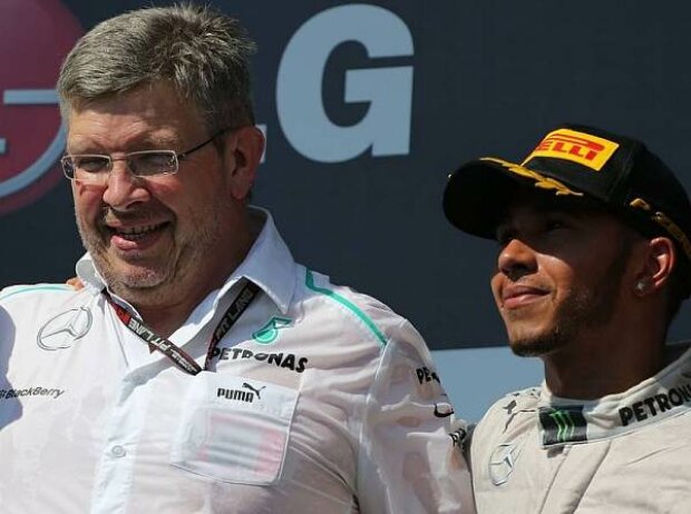Lewis Hamilton, Ross Brawn Lewis Hamilton, Ross Brawn