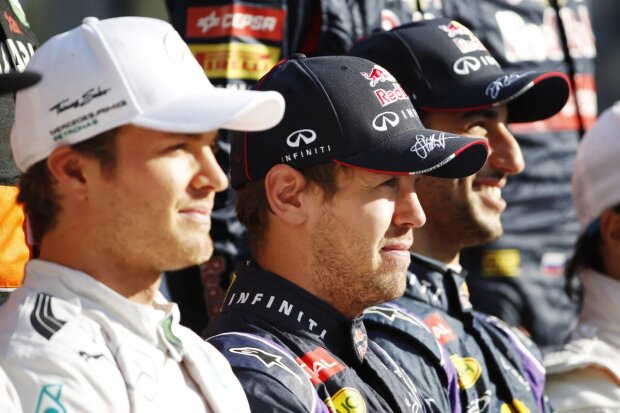 Nico Rosberg Sebastian Vettel Daniel Ricciardo Mercedes Mercedes AMG Petronas Formula One Team F1Red Bull Infiniti Red Bull Racing F1 ~Nico Rosberg (Mercedes), Sebastian Vettel (Red Bull) und Daniel Ricciardo (Red Bull) ~ Nico Rosberg Sebastian Vettel Daniel Ricciardo Mercedes Mercedes AMG Petronas Formula One Team F1Red Bull Infiniti Red Bull Racing F1 ~Nico Rosberg (Mercedes), Sebastian Vettel (Red Bull) und Daniel Ricciardo (Red Bull) ~