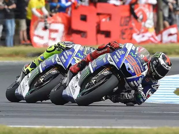 Titel-Bild zur News: Jorge Lorenzo, Valentino Rossi