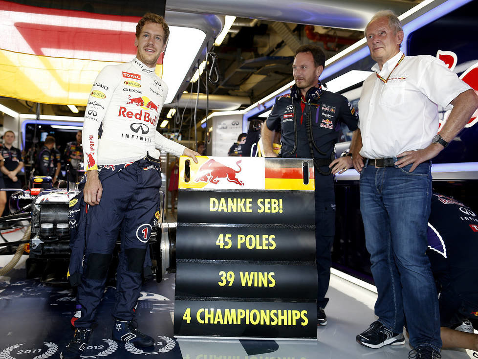 Sebastian Vettel, Christian Horner, Helmut Marko