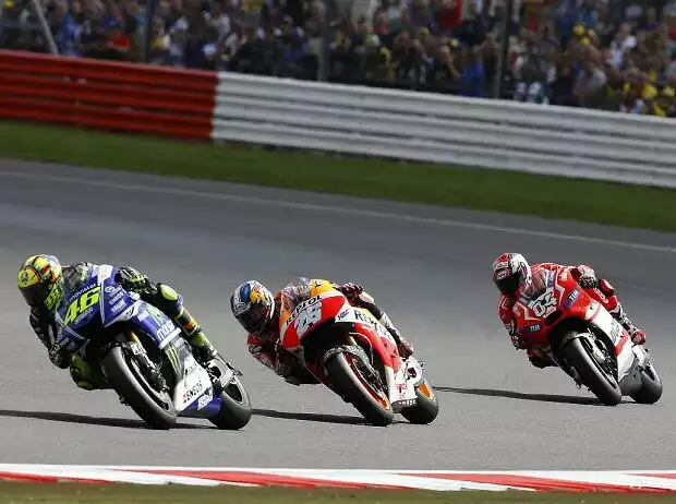 Daniel Pedrosa, Valentino Rossi, Andrea Dovizioso Titel-Bild zur News: Daniel Pedrosa, Valentino Rossi, Andrea Dovizioso