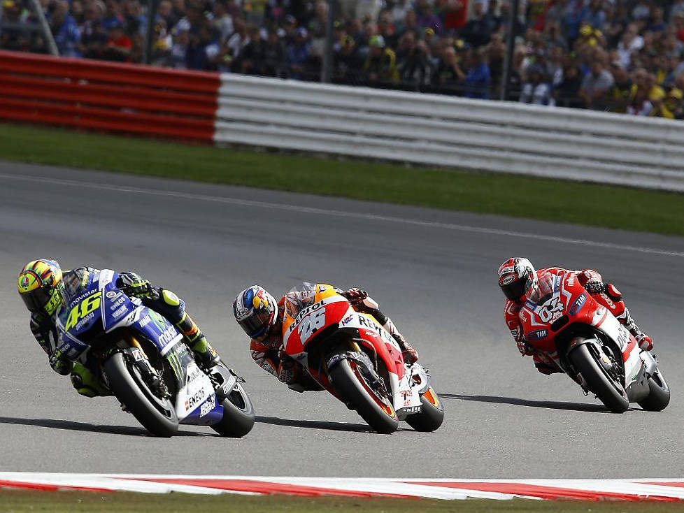 Daniel Pedrosa, Valentino Rossi, Andrea Dovizioso