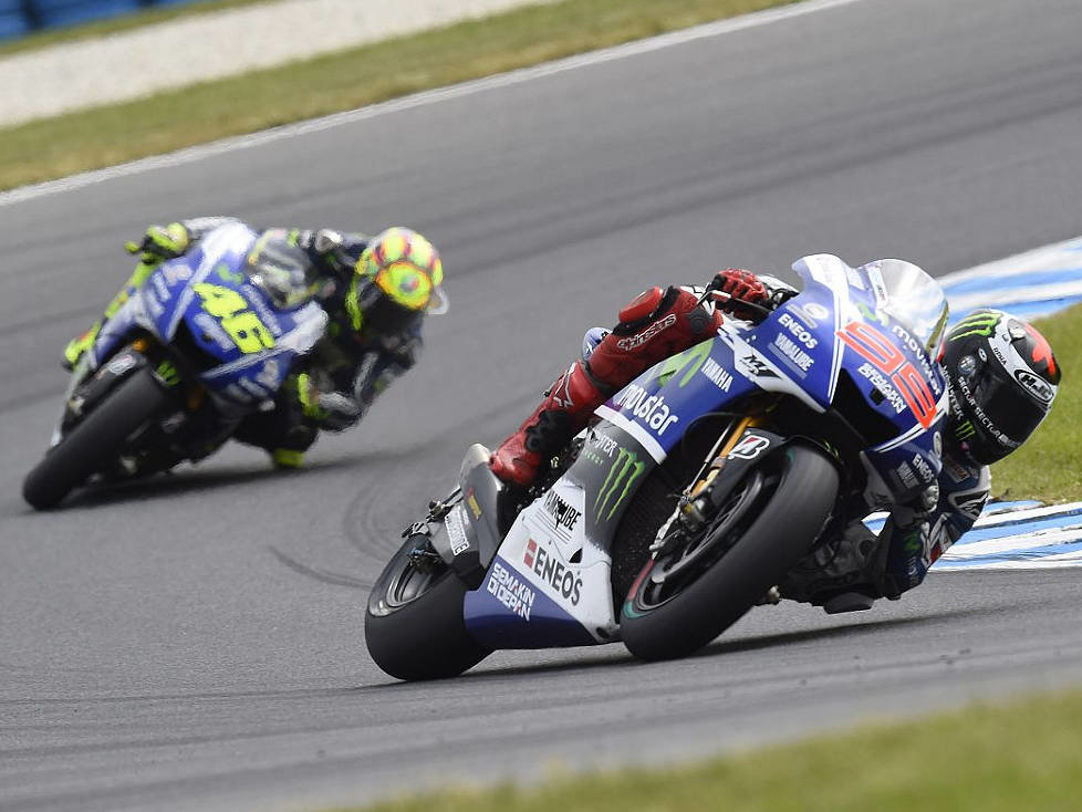 Jorge Lorenzo, Valentino Rossi