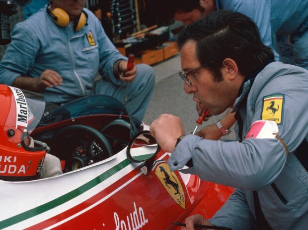 Niki Lauda, Mauro Forghieri, 1976 Niki Lauda, Mauro Forghieri, 1976
