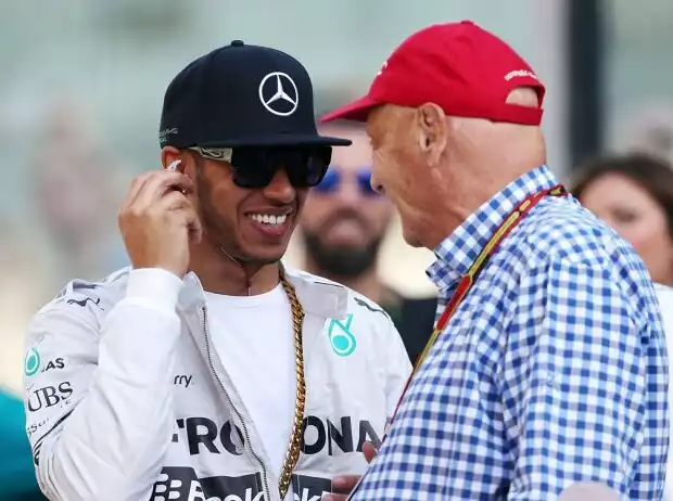Lewis Hamilton, Niki Lauda Titel-Bild zur News: Lewis Hamilton, Niki Lauda