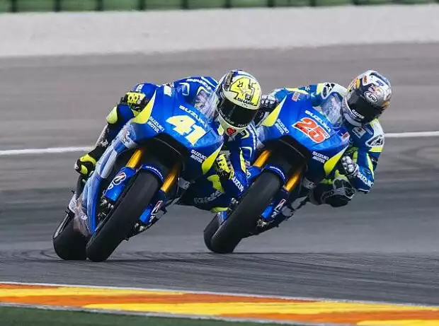 Maverick Vinales, Aleix Espargaro Titel-Bild zur News: Maverick Vinales, Aleix Espargaro